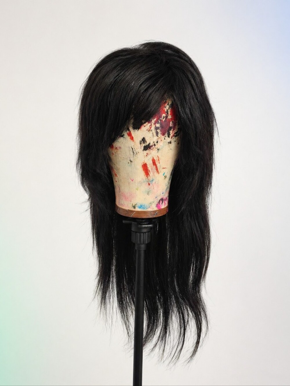 Black Scene Queen Human Hair Wig, 26 Inches 13x6 Lace Front
